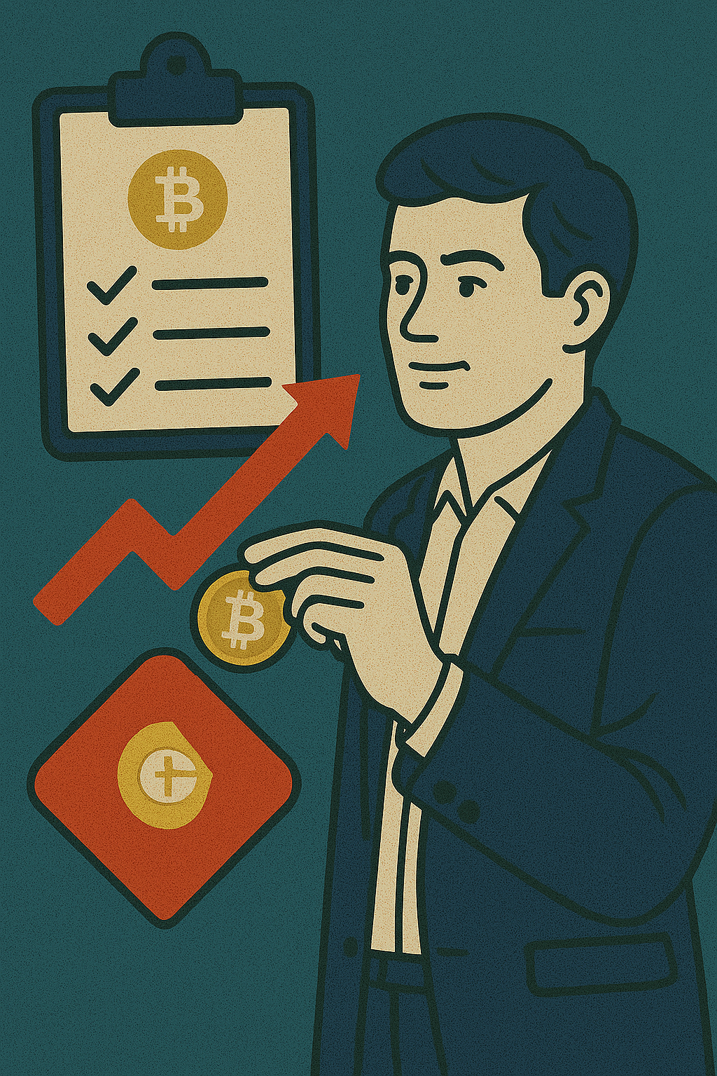 Bitcoin investment and growth concept