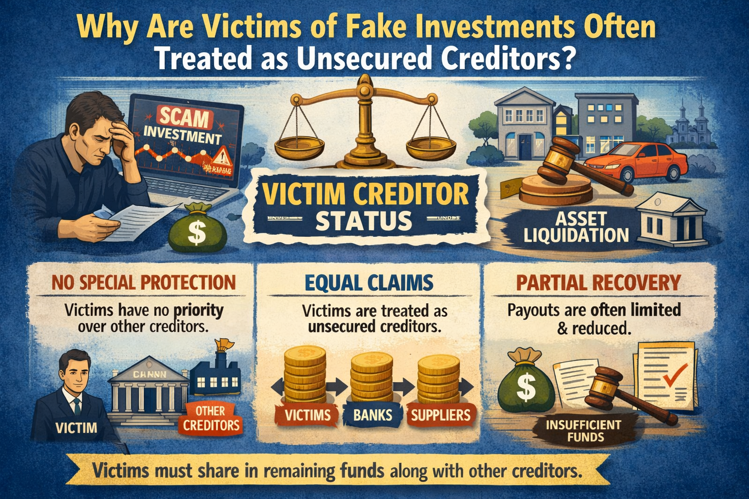Victims of scams treated unfairly